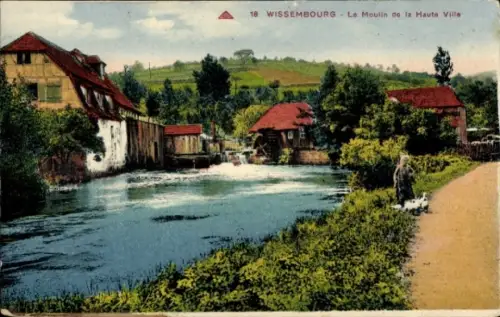 CPA Wissembourg Weissenburg Alsace Bas Rhin, Le Moulin de la Haute Ville