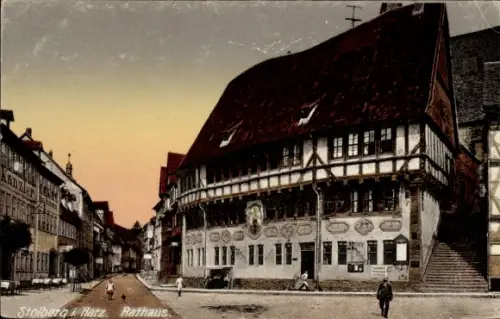 Ak Stolberg im Harz, Rathaus
