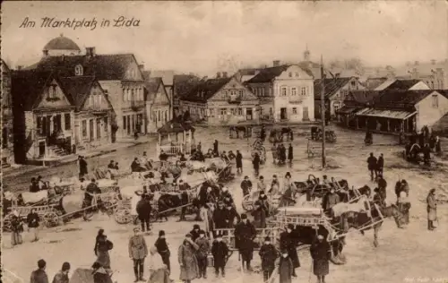 Ak Lida Weißrussland, Marktplatz, I. WK