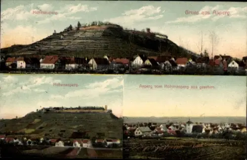 Ak Asperg in Württemberg, Festung Hohenasperg