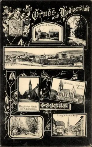 Ak Heiligenstadt im Eichsfeld Thüringen, Heilig Geist Kapelle, Neustädter Kirche, Panorama