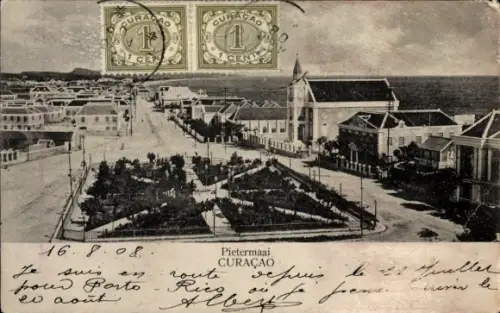 Ak Curaçao Niederländische Antillen Karibik, Pietermaai