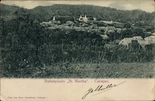 Ak Curaçao Niederländische Antillen Karibik, Landgut St. Martha