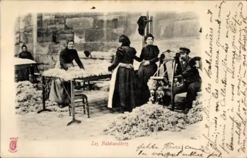 Ak Paris, Matratzenhersteller bei der Arbeit