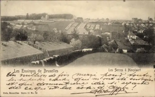 Ak Hoeilaart Hoeylaert Flämisch Brabant, die Gewächshäuser