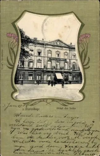 Passepartout Ak  's Gravenhage Den Haag Südholland, Hotel des Indes