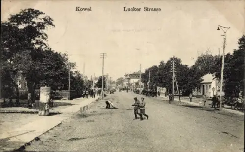 Ak Kowel Ukraine, Lucker Straße