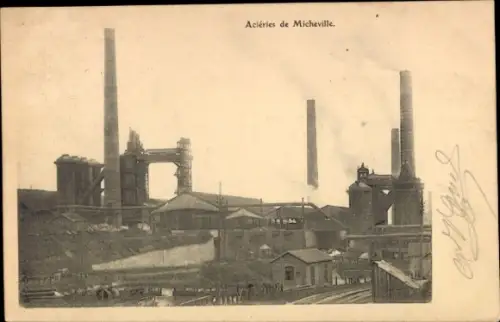Ak Villerupt Meurthe et Moselle, Stahlwerk Micheville