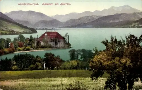 Ak Kammer Seewalchen am Attersee in Oberösterreich, Panorama, Haus