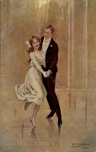 Künstler Ak Borrmeister, R., Der erste Ball