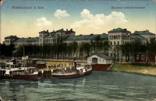 Ak Friedrichsort Kiel, Matrosen-Artillerie-Kaserne