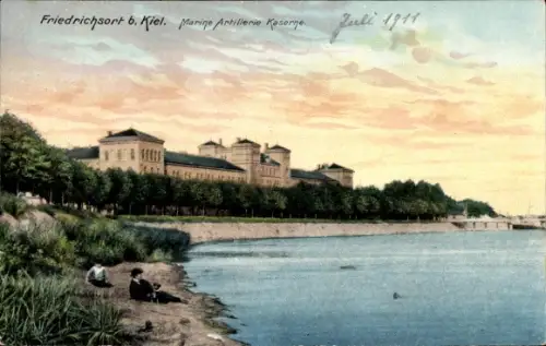 Ak Friedrichsort Kiel, Marine-Artillerie-Kaserne