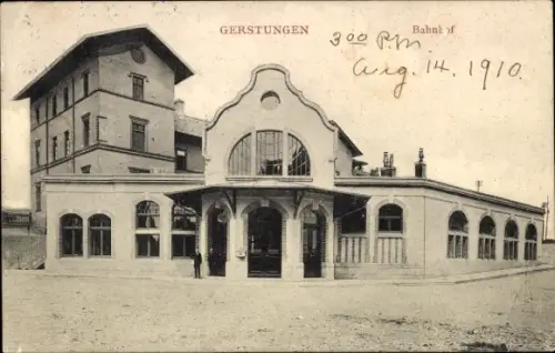 Ak Gerstungen in Thüringen, Bahnhof