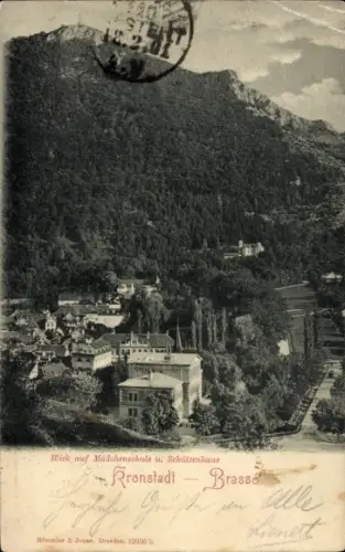 Ak Brașov Brassó Kronstadt Rumänien, Mädchenschule, Schützenhaus