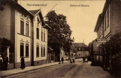 Ak Neudietendorf in Thüringen, Bahnhofstraße