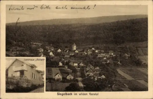Ak Siegelbach Arnstadt in Thüringen,  Landhaus 'Gollert'