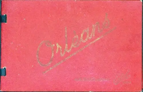 10 Ak im Umschlag Orléans Loiret, Album Souvenir, Estel