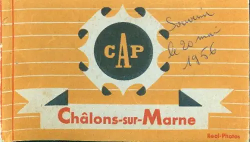 11 Ak im Umschlag Chalons sur Marne