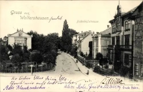Ak Waltershausen in Thüringen, Bahnhofstraße