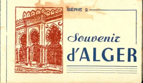 10 Ak im Umschlag Algier Alger Algerien, Serie 2