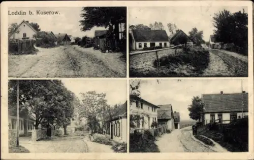 Ak Loddin Insel Usedom, Straßenansichten