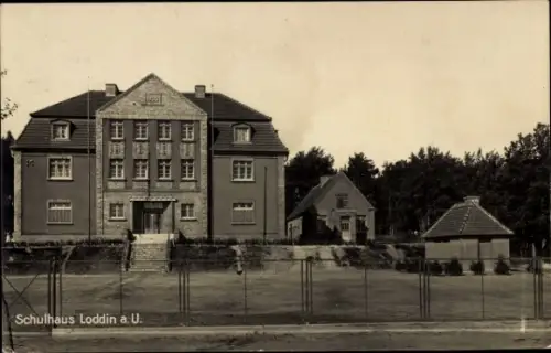 Ak Loddin Insel Usedom, Schulhaus