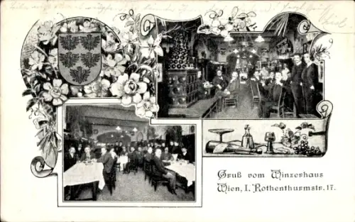 Ak Wien 1 Innere Stadt, Winzerhaus, Rothenthurmstraße 17