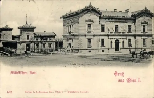 Ak Wien 2 Leopoldstadt, Städtisches Bad