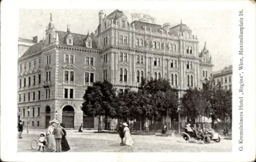 Ak Wien 9 Alsergrund Österreich, Hotel Regina, G. Kremslehner, Maximilianplatz 16