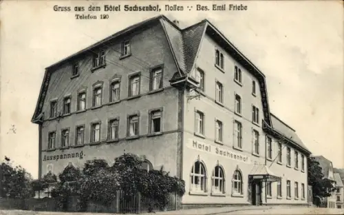 Ak Nossen in Sachsen, Hotel Sachsenhof
