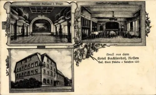 Passepartout Ak Nossen in Sachsen, Hotel Sachsenhof