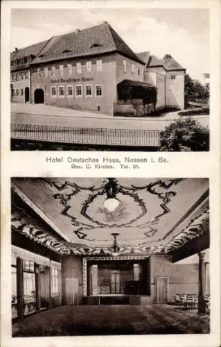 Ak Nossen Landkreis Meißen, Hotel Deutsches Haus, Inh. C. Kirsten