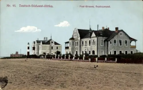 Ak Swakopmund Namibia Deutsch Südwestafrika, Poststraße