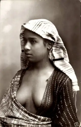 Ak Junge Ägypterin, Erotik