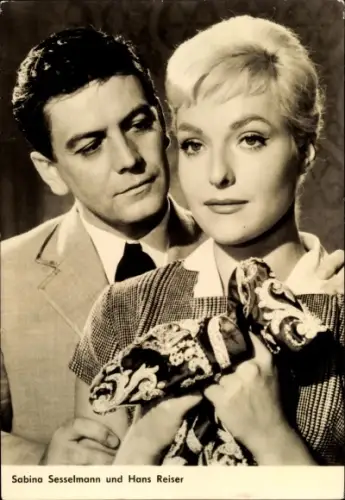 Ak Schauspieler Sabina Sesselmann und Hans Reiser