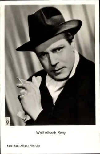Ak Schauspieler Wolf Albach Retty, Portrait, Hut, Zigarette