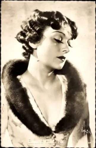 Ak Schauspielerin Edwige Feuillère, Portrait