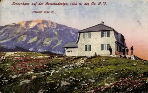 Ak Mitterbach am Erlaufsee Niederösterreich, Terzerhaus auf der Gemeindealpe, Oetscher