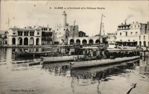 Ak Algier Algerisches Algier, Die Admiralität und die mobile Verteidigung
