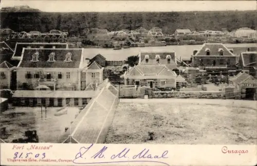 Ak Curaçao Niederländische Antillen Karibik, Fort Nassau