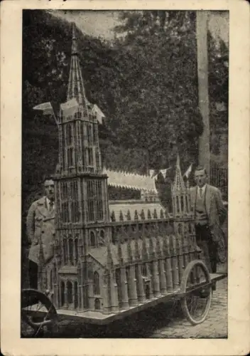 Ak Mit dem Ulmer Münster quer durch Deutschland, Start 28. Mai 1930 in Frankenthal