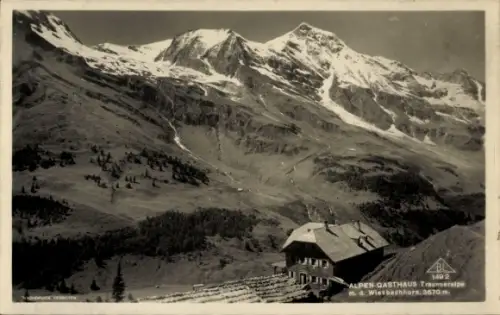 Foto Ak Fusch an der Großglocknerstraße in Salzburg, Trauneralm, Trauneralpe, Alpengasthaus