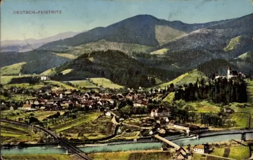 Ak Deutschfeistritz Steiermark, Gesamtansicht