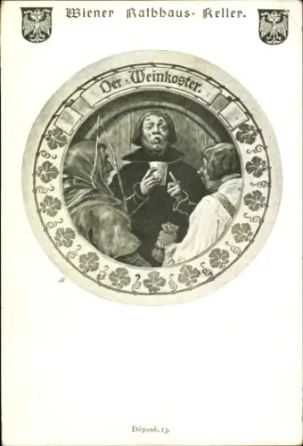 Ak Wien, Rathauskeller, Weinkoster