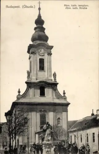 Ak Obuda Budapest Ungarn, Römisch-katholische Kirche