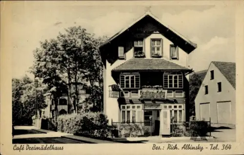 Ak Görbersdorf Oederan Sachsen, Café Dreimädelhaus