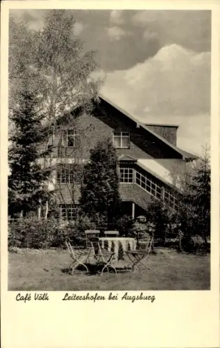 Ak Leitershofen Stadtbergen in Schwaben, Cafe Völk