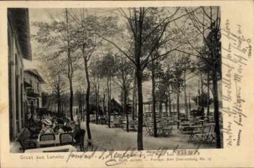 Ak Lehnitz an der Nordbahn Oranienburg, Restaurant und Hotel zum Seelöwen, Inh. Gust. Jacoby