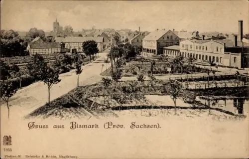 Ak Bismark in der Altmark, Teilansicht