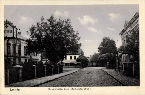 Ak Lehnin in der Mark, Hauptstraße Ecke Markgrafenstraße